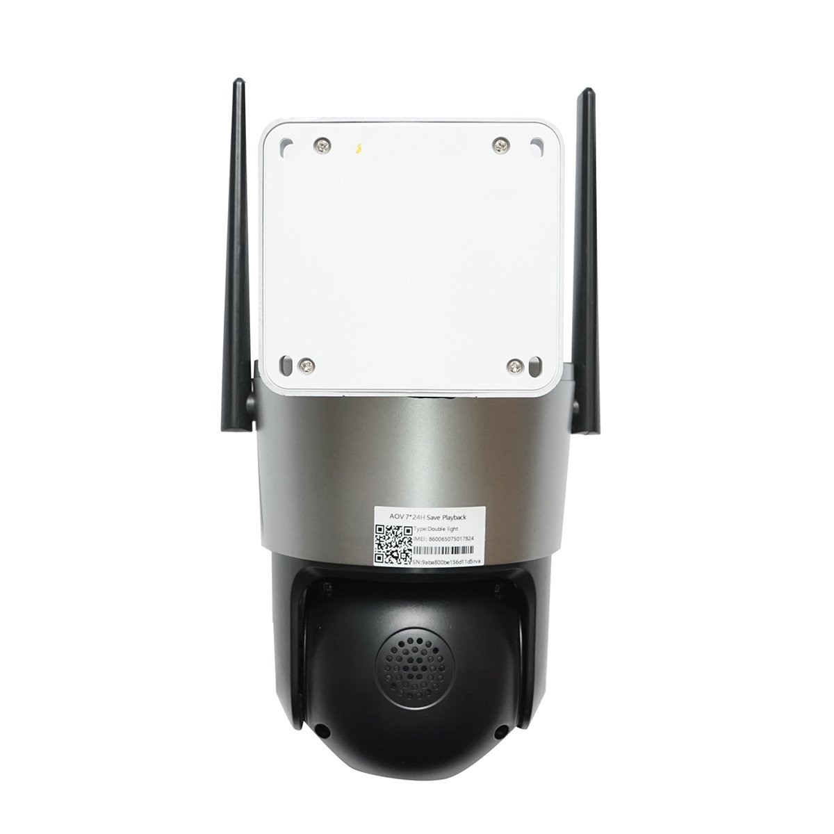 Camera supraveghere lentila duala 4 MP, cartela sim 4G, WIFI 2.4 GHz cu panou solar 7.6W, baterie 18650 incarcare rapida, rotativa 360 grade PTZ cu senzor de miscare, detectie umana PIR, alarma, night vision si aplicatie iCSee